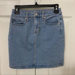 Mossimo Jean Skirt Size 24 Light Wash